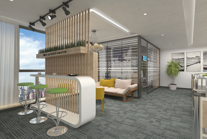 上海松江漕河涇300平方辦公室裝修設計