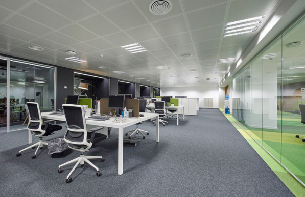 工廠辦公室裝修設計效果圖
